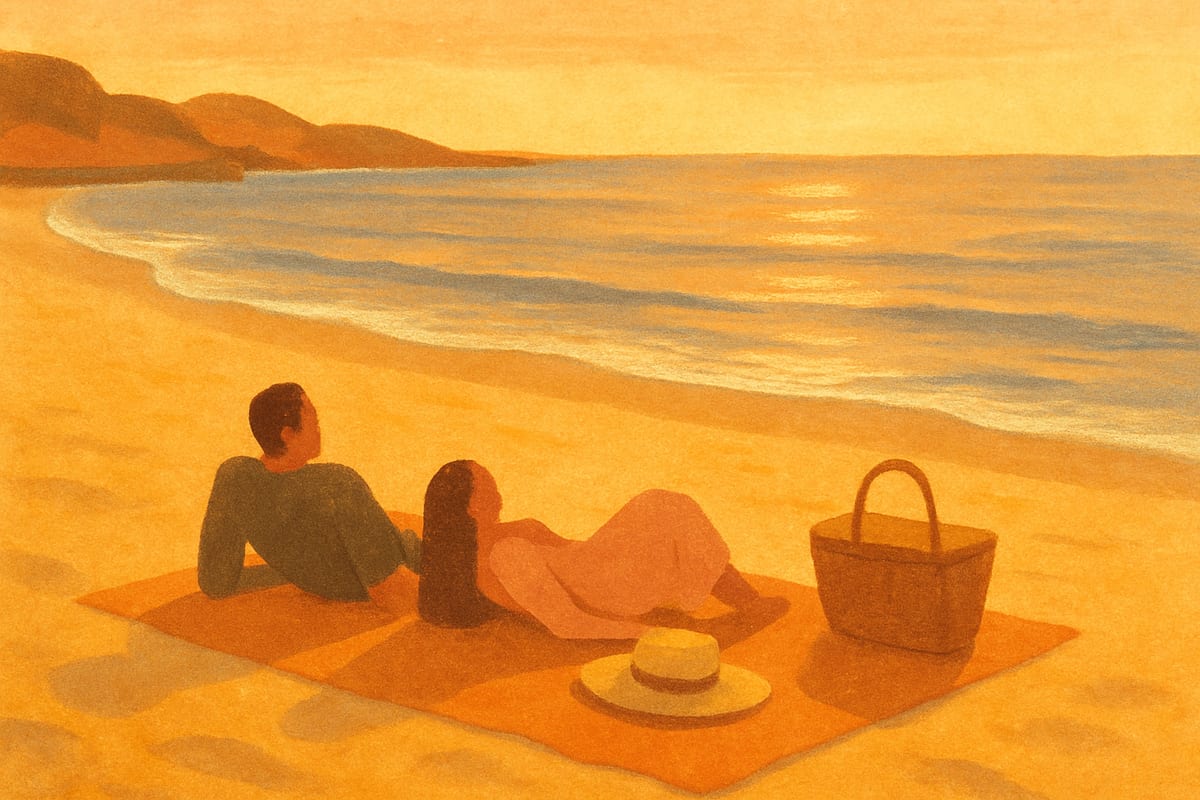 Best Beach Cooler for a Couple — generic coastal editorial illustration