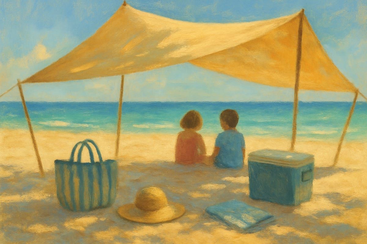 Best Beach Tents for Families — generic coastal editorial illustration